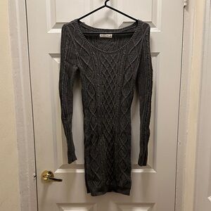 Abercrombie & Fitch Gray Long Sleeve Dress